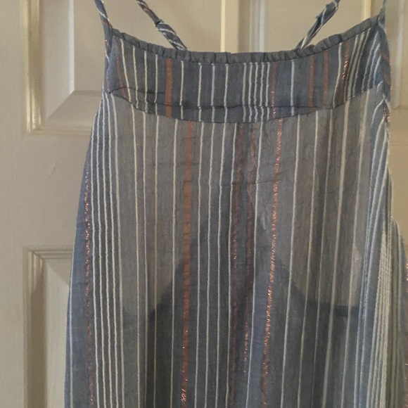 Beautiful & Airy Canggu Maxi Dress by Handloom Los Angeles in the color Navy - Picture 8 of 10